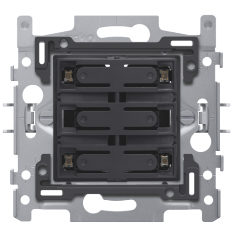NIKO DRUKKNOP VIERV. 24V+LED
