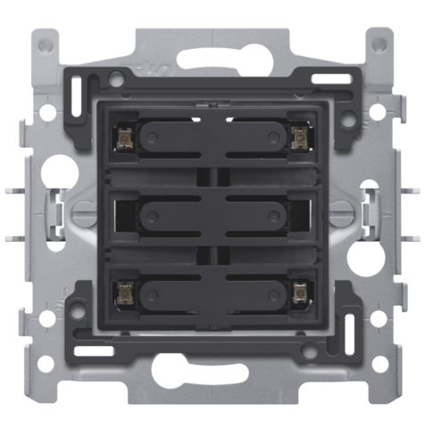 NIKO DRUKKNOP VIERV. 24V+LED