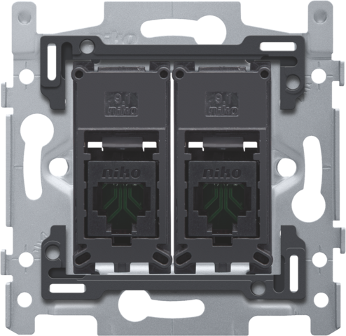 NIKO INBOUWR 2XRJ45 UTP CAT5E