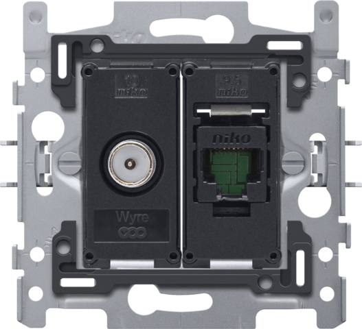 NIKO TV+RJ45 UTP CAT6A, KLAUW
