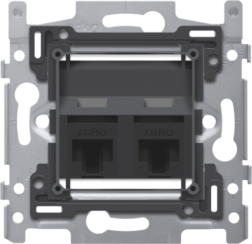 NIKO 2X RJ45 UTP CAT6A, SCHUI