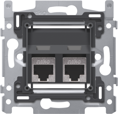 NIKO 2X RJ45 STP CAT6A, SCHUI