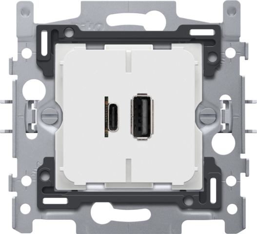 NIKO DUAL USB-A/C LADER KLAUW