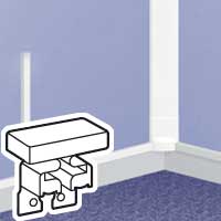 LEGRAND Einddeksel links of rechts DLP lijst 20 x 12,5 mm - wit