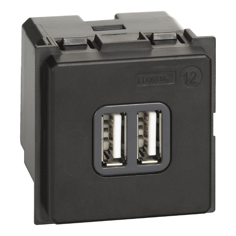 BTICINO Living Now USB lader type A+C-3A samenstelbaar apparaat 2 modules