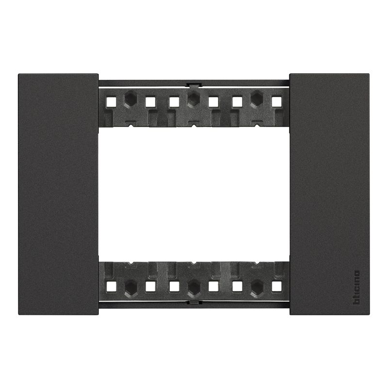 BTICINO LNOW afdekpl. 3 mod zwart vr houder ref K4703