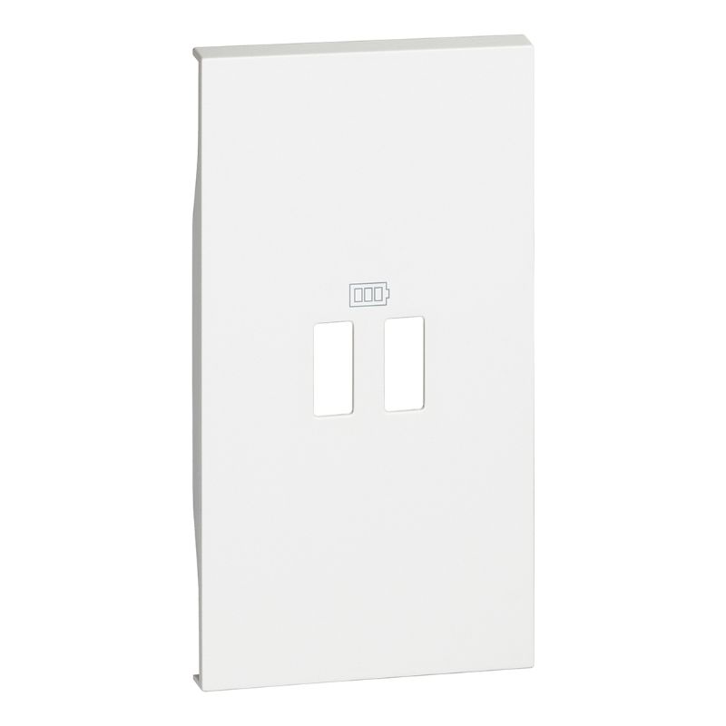 BTICINO LNOW sierpl. 2xUSB ctdoos wit 2 mod vr dubbele USB ctdoos