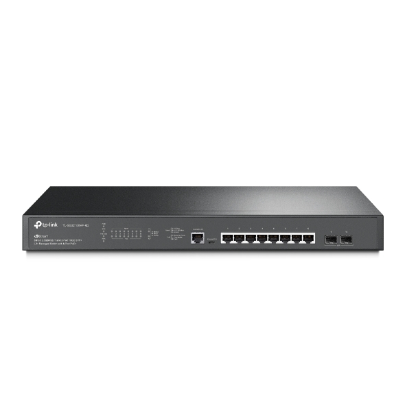 TP-LINK 8-Port 2.5GBASE-T and 2-Port 10GE SFP+ L2+ Managed Switch with 8-Port PoE+
