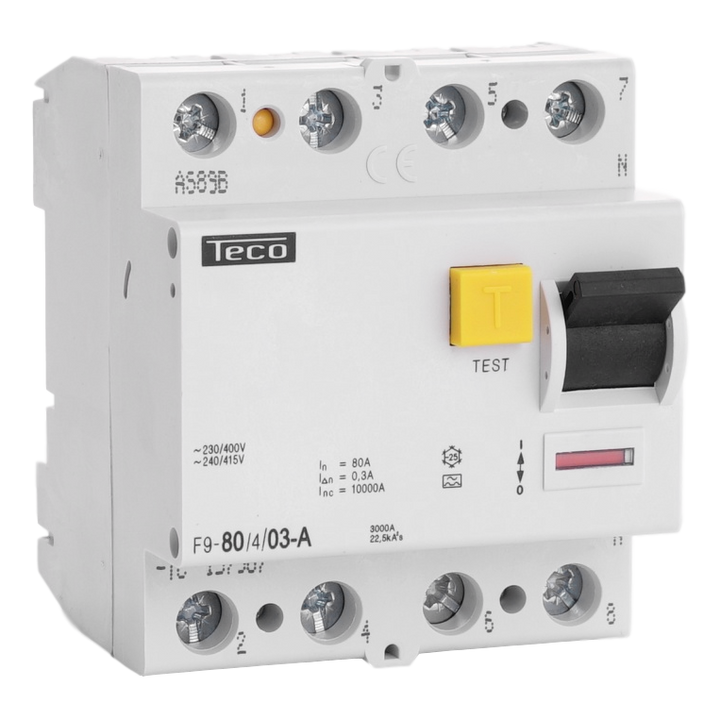 TECO Differentieelschak. TC 4P 80A 300mA Type A