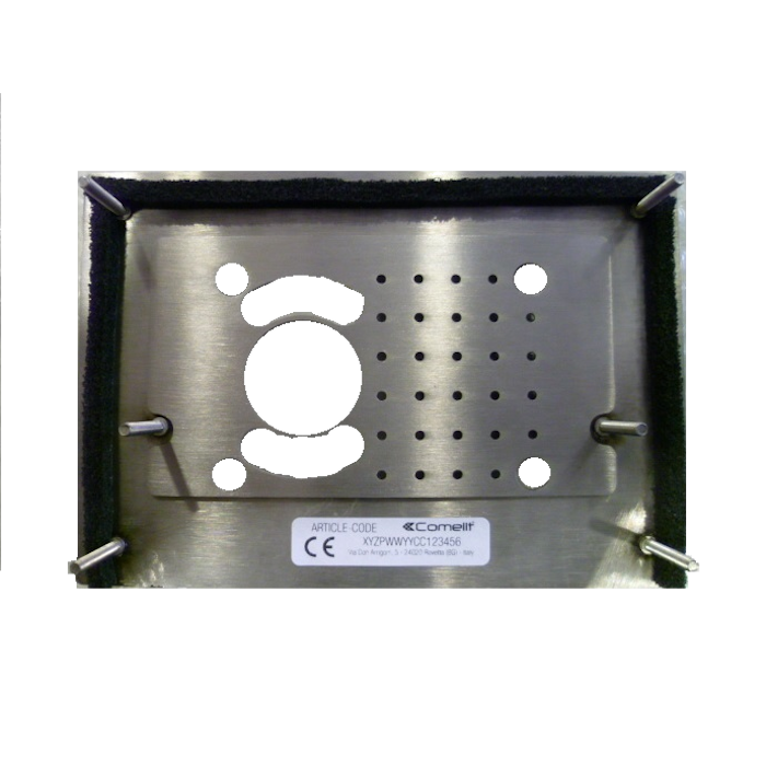 COMELIT ADAPTER VOOR MONTAGE A/V-UNIT ACHTER FRONTPANEEL