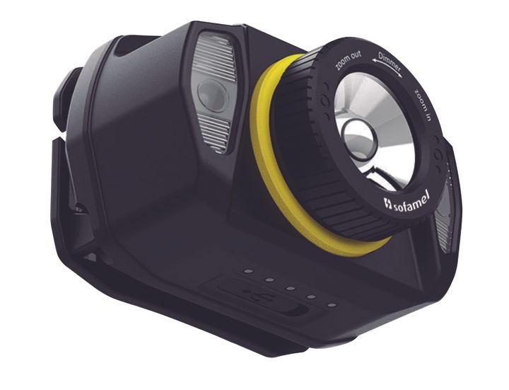 TECO HOOFDLAMP 400lm IP65 USB CHARGING