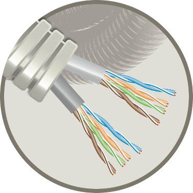 Snelflex SNELFLEX + 2 X UTP 4*2*AWG24/1 CAT5E R100