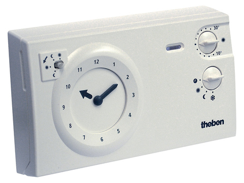THEBEN Klokthermostaat 2x1,5V 24U/7D 1CO 6A