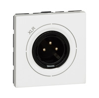 LEGRAND Mosaic ctd. XLR neutrik mann. 2 mod. Wit