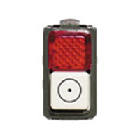 BTICINO DRUKKNOP MAGIC VR SIGNAL. -ROOD- 10A - 1NO