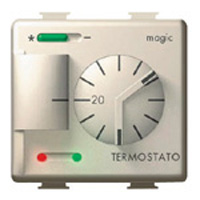 BTICINO KAMERTHERMOSTAAT MAGIC ELECTRONISCH - 1 MOD. VIERKANT