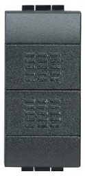 BTICINO DUBBELE DRUKKNOP LIVING 10A - 250V - 1P(NO) + 1P(NO)