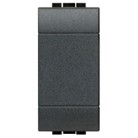 BTICINO BLINDE AFDEKPLAAT LIVING 1 MODULE  - ROND