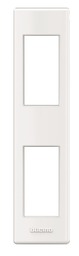 BTICINO LL-Houder-afdekpl. profiel 1+1 mod wit