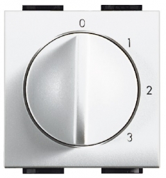 BTICINO SCHAKELAAR 4 POSITIES VOOR VENTILATOR 3 SNELH LIGHT