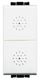 BTICINO DUBBELE DRUKKNOP LIGHT 10A - 250V - 1P(NO) + 1P(NO)