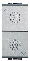 BTICINO OMSCHAKELAAR LIGHT TECH 16A -250V- TWEE TOETSEN 1/0/2