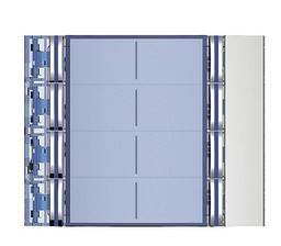 BTICINO AVT - Frontplaat voor 352100 8 drukknoppen All Metal