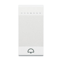 BTICINO LL-Wiptoets bel 1 mod wit
