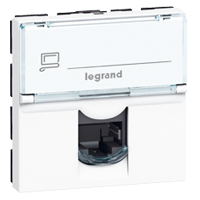 LEGRAND RJ45 cat 6 UTP 2 mod wit LCS² Mosaic witte kleur