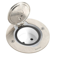 LEGRAND Houder vloerctdoos rond Inox vr Mosaic functies