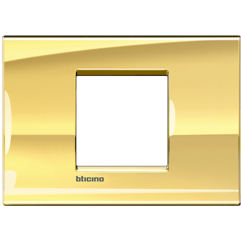 BTICINO LL-Afdekpl. rechth breed 2 mod goud