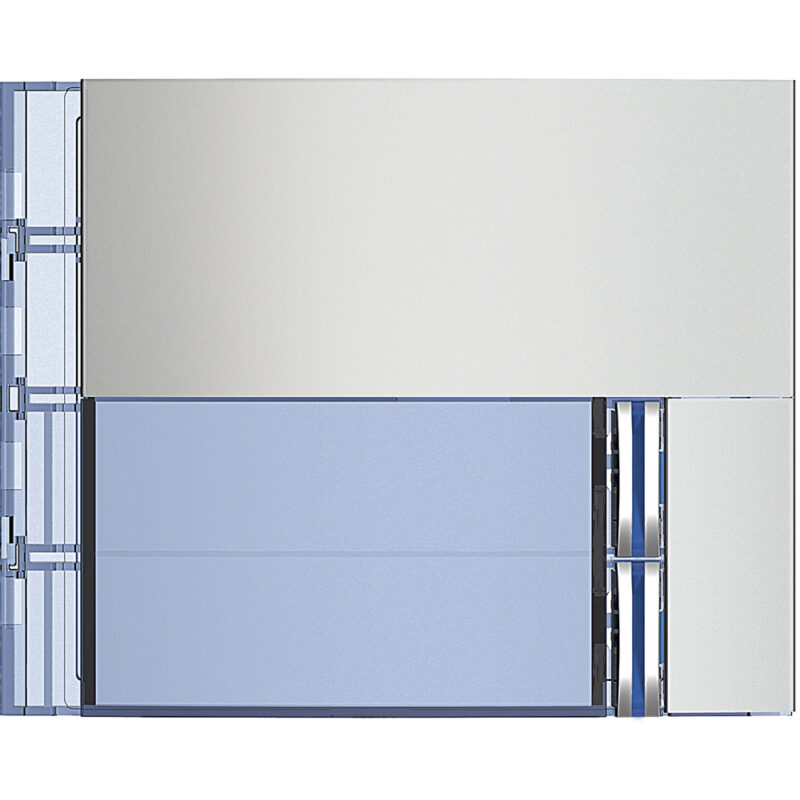 BTICINO AVT - Frontplaat voor 352000 2 drukknoppen All Metal