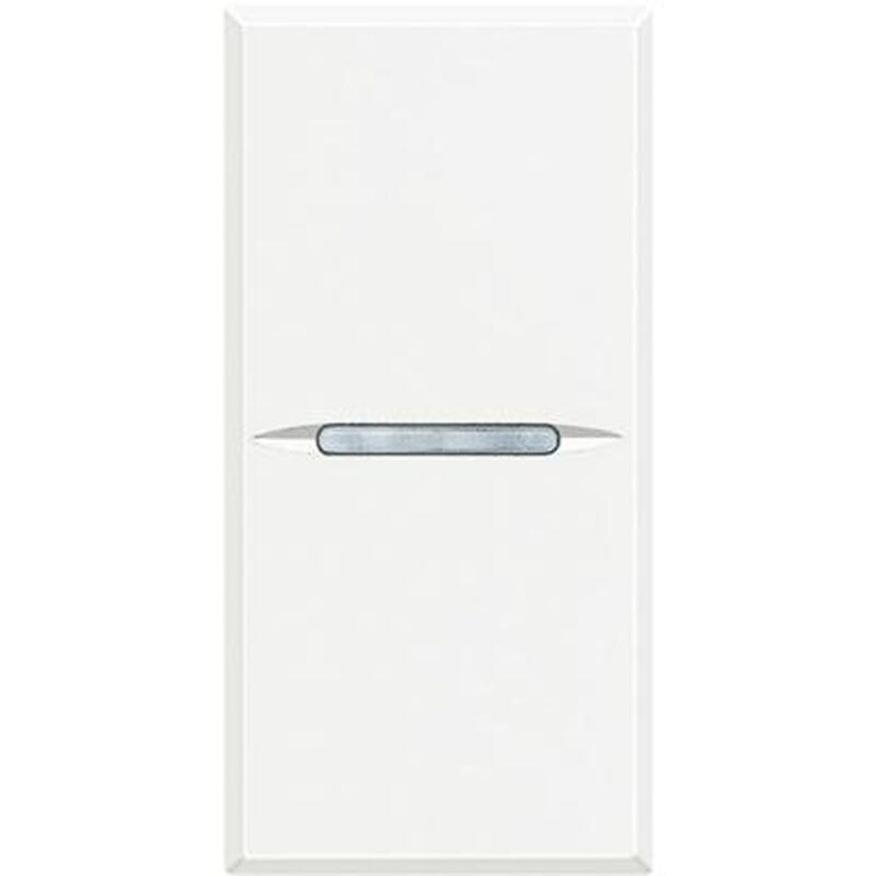 BTICINO Axolute - drukkn axiaal NO 1P 10A 1 module - wit