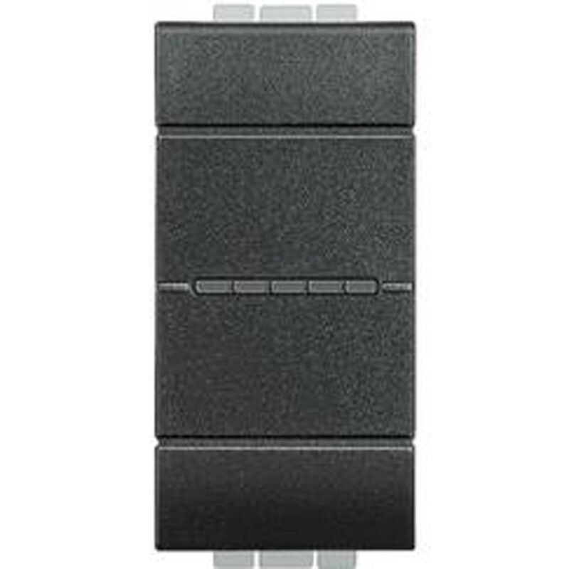 BTICINO LL - drukknop axiaal NO 10A 1 module - antraciet