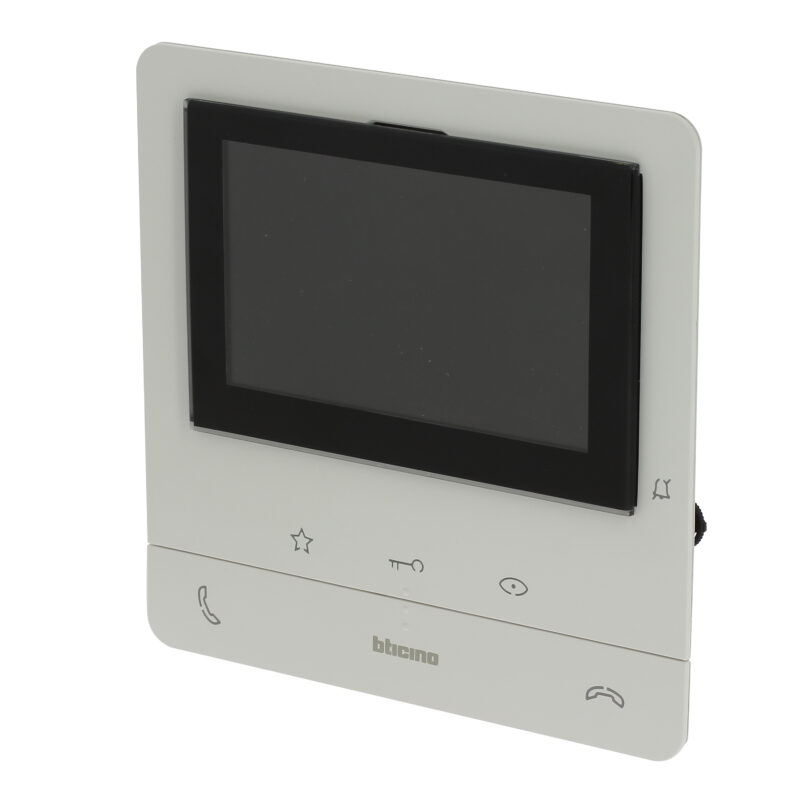 BTICINO AV - Binnenpost Classe100V16B video handenvrij kleur wit