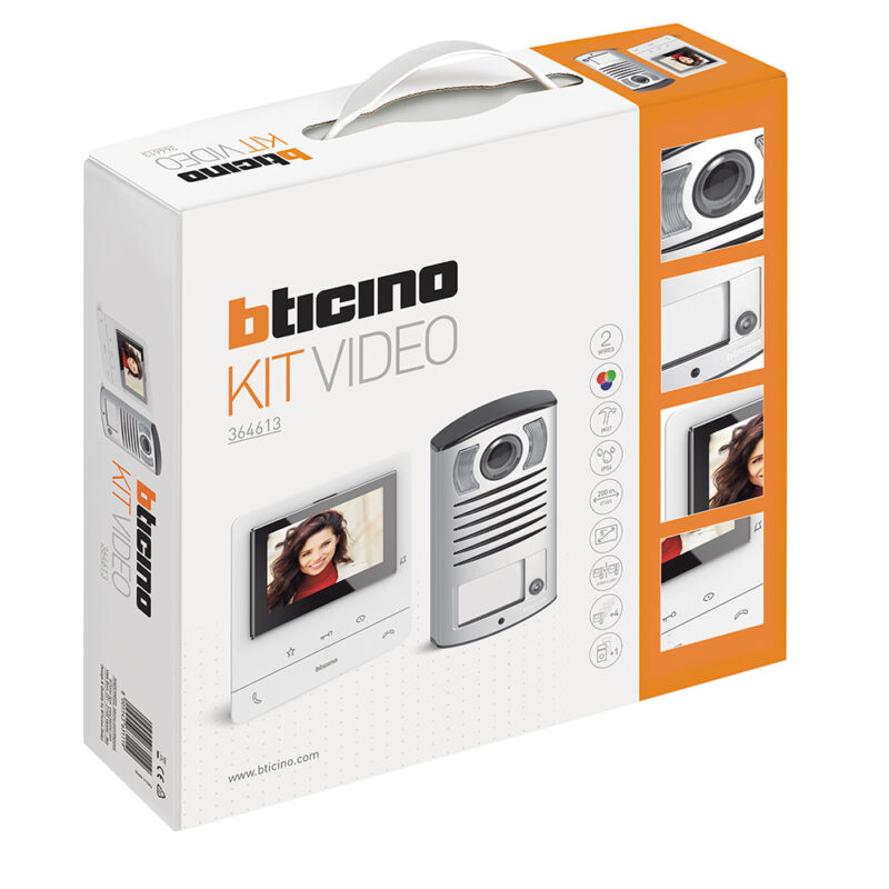 BTICINO AV - Videokit Linea 2000 met 2 drukknoppen +2x Classe100V16B