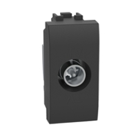 BTICINO Living Light enkelvoudige contactdoos TV coax Telenet gekeurd - 1 module - Antra