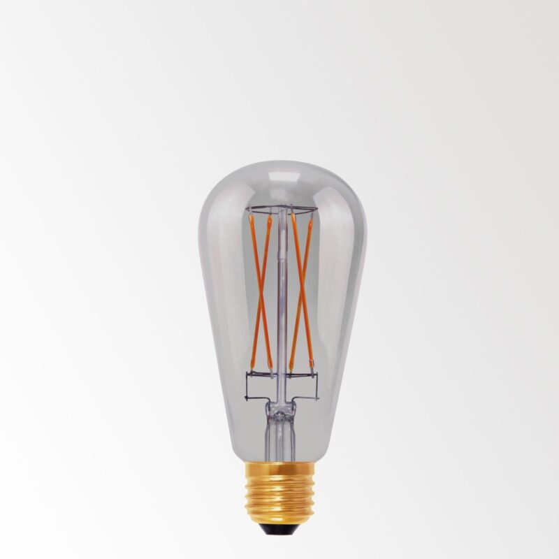 Delta light LED FILAMENT T64 E27 6W 2200K - SMOKE