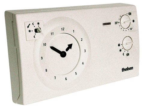 THEBEN Klokthermostaat 2x1,5V 24U/7D 1CO 6A