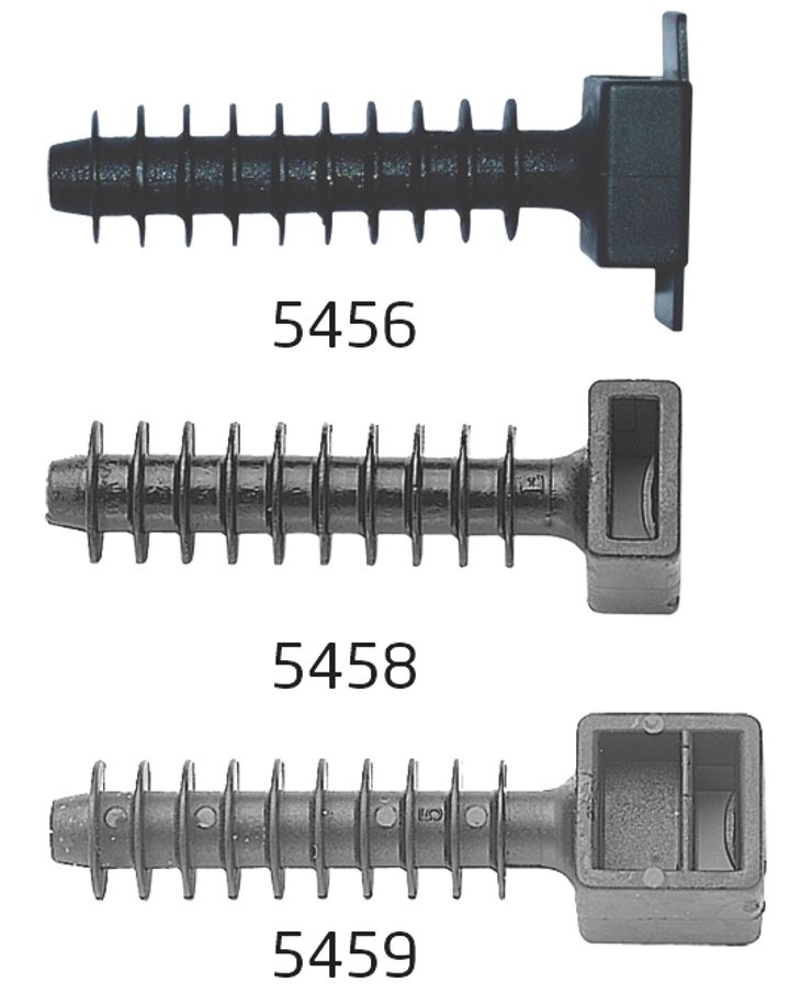 ELEMATIC Plug zwart 8 x 44 voor kabelband