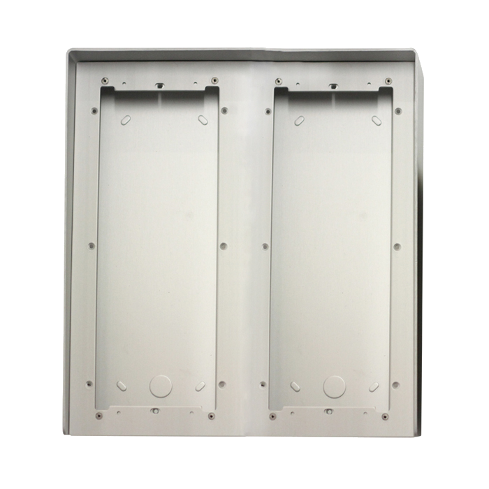 COMELIT NATUREL GEANODISEERD ALU OPBOUWDOOS MET REGENKAP 6  MOD.