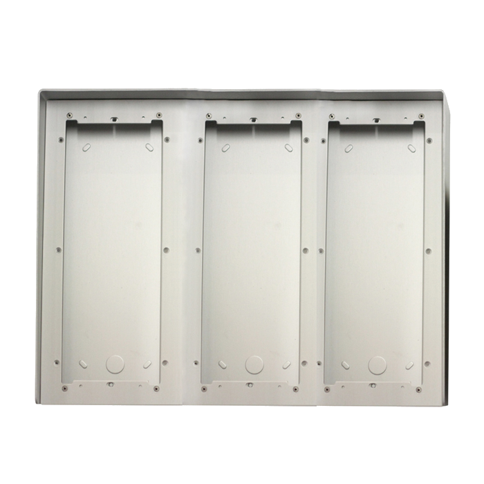 COMELIT NATUREL GEANODISEERD ALU OPBOUWDOOS MET REGENKAP 9 MOD.