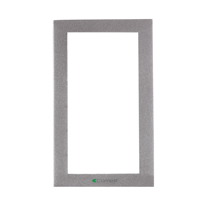 COMELIT POWERCOM-IKALL MODULEFRAME MET AFWERKKADER ZILVER 2 MOD.