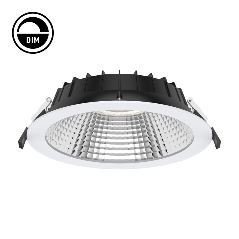 PROLUMIA Pro-Fusion 200 Downlight, Ø228xH61mm, inbouw-Ø 200-210mm, max.24W