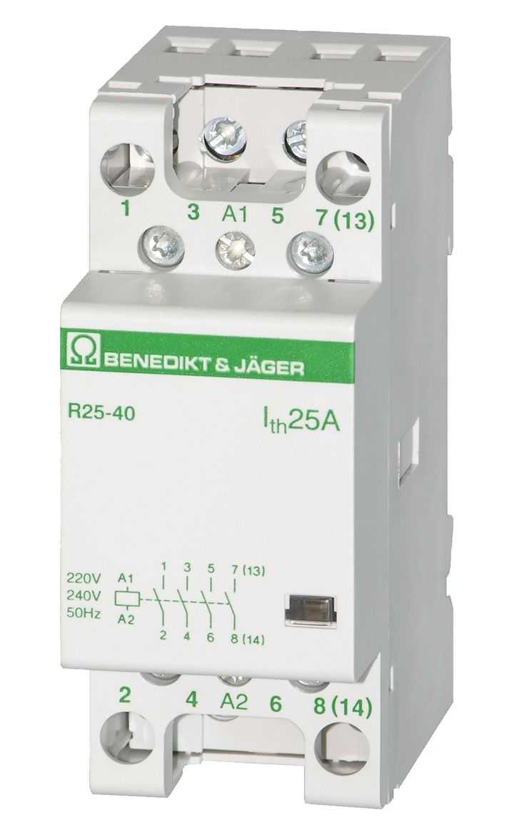 TECO Modulaire contactor B&J 25A 24VAC 4NO