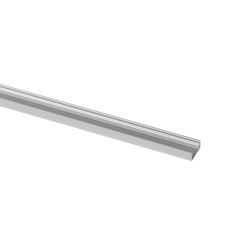 PROLUMIA Top Line Aluminium profiel 5m mat satijn, Opbouw, 8mm, geanodiseerd
