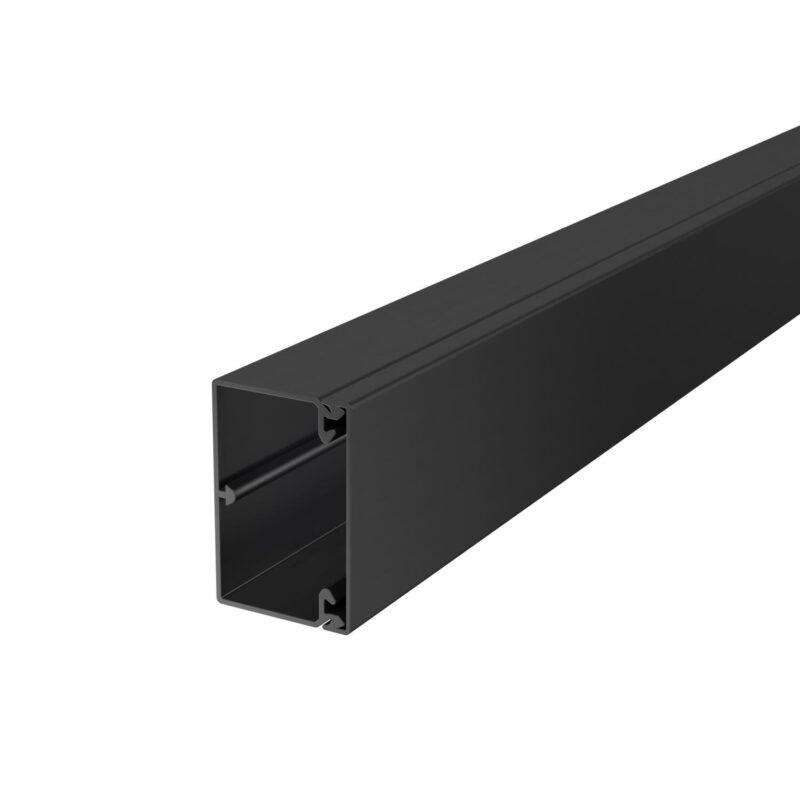OBO WDK40600 Wand- en plafondkanaal zwart met bodemperforatie 40x60