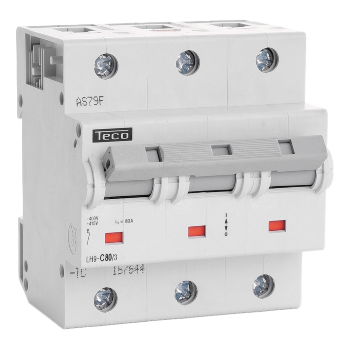 TECO Automaat TC 3P 80A 20kA Curve C