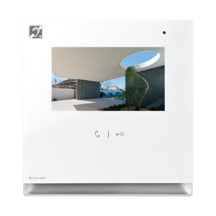 COMELIT ICONA MONITOR HANDS-FREE + MAG.LOOP KLEUR WIT, SBTOP SYSTEEM