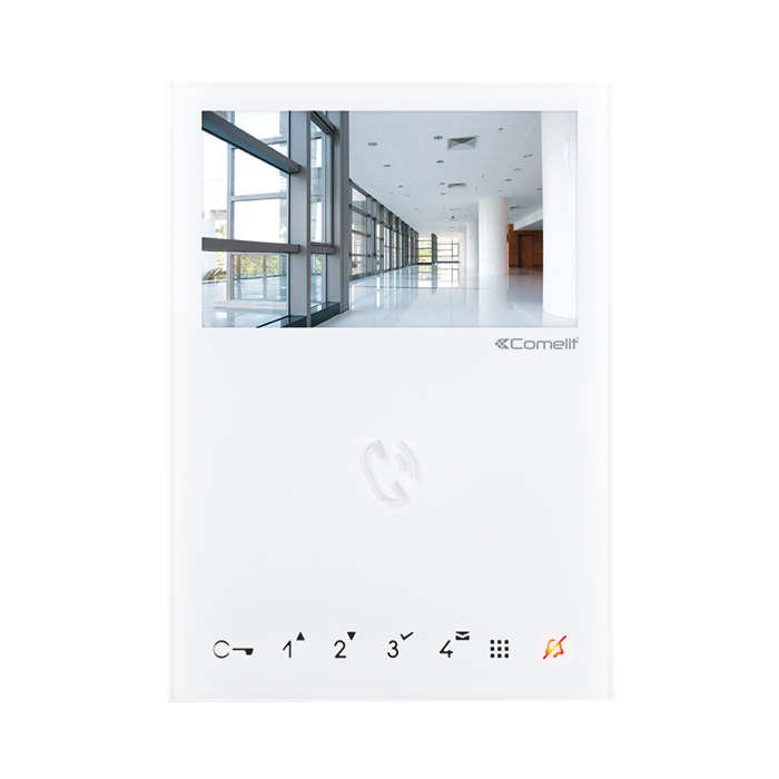 COMELIT MINI-KLEURENMONITOR HANDSFREE. WIT. VIP-SYSTEEM